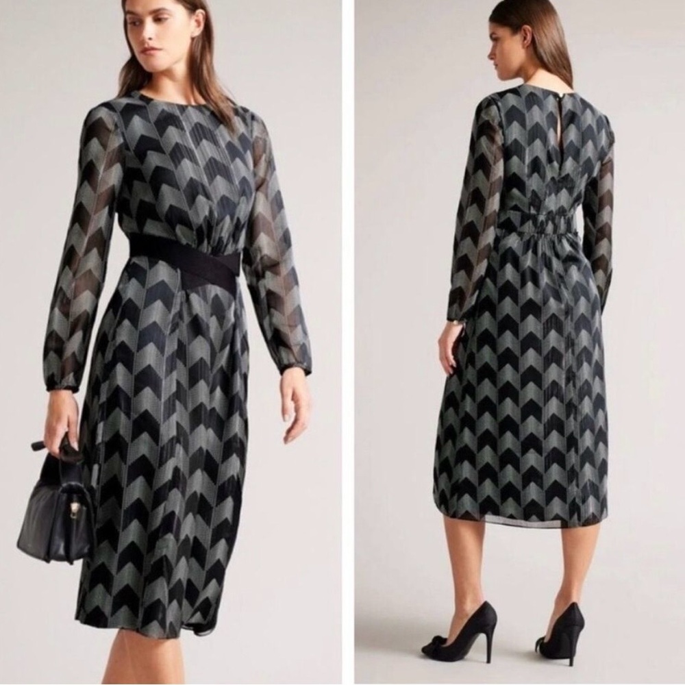 Ted Baker London Aselli Atlas Midi Dress - Picture 2 of 10